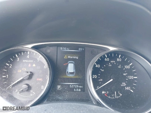 2015 Nissan Rogue SV with VIN KNMAT2MT0FP575579, listed as a IAAI auction lot 41857012 with 52,729 mi miles. Bid and sale history available at carsss.com. Image 7.