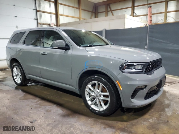 2022 Dodge Durango GT with VIN 1C4RDJDG9NC227587, listed as a Copart auction lot 45566145 with 57,758 mi miles and Clean Title. Bid and sale history available at carsss.com. Image 4.