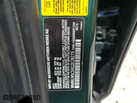 2016 MINI Clubman z VIN WMWLN5C5XG2E29275, wystawiony jako Copart lot #68162014 z przebiegiem 79 754 mil mil oraz Nie do naprawy. Historia ofert i sprzedaży dostępna na DreamBid. Obrazek 13.