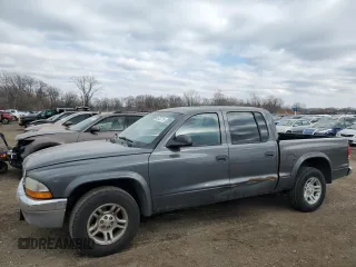 2004 Dodge Dakota SLT with VIN 1D7HL48N44S520347, listed as a Copart auction lot 46732715 with 169,029 mi miles and Clean Title. Bid and sale history available at carsss.com. Image 1.