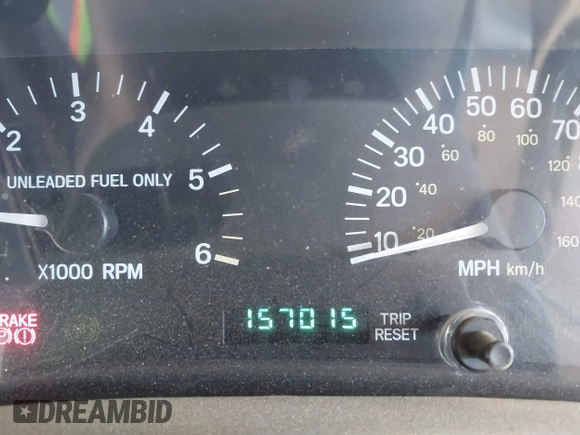 1997 Jeep Cherokee SE with VIN 1J4FJ28S7VL553270, listed as a IAAI auction lot 41825524 with 157,015 mi miles. Bid and sale history available at carsss.com. Image 15.