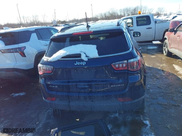 2020 Jeep Compass Limited with VIN 3C4NJDCB2LT164526, listed as a IAAI auction lot 41554242 with 117,449 mi miles. Bid and sale history available at carsss.com. Image 17.