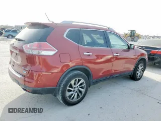 2014 Nissan Rogue S with VIN 5N1AT2MV5EC860815, listed as a Copart auction lot 50600905 with 134,476 mi miles and Salvage Title. Bid and sale history available at carsss.com. Image 3.