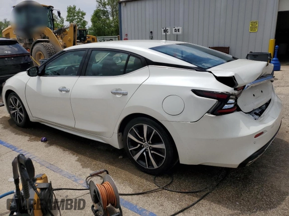 2021 Nissan Maxima SV z VIN 1N4AA6CV0MC509513, wystawiony jako Copart lot #57102775 z przebiegiem 77 319 mil mil oraz Szkoda całkowita • Salvage title. Historia ofert i sprzedaży dostępna na DreamBid. Obrazek 2.