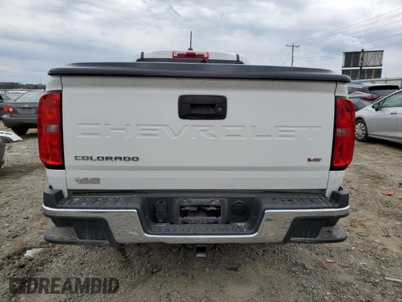 2021 Chevrolet Colorado 4WD Work Truck with VIN 1GCGTBEN5M1234902, listed as a Copart auction lot 44819885 with 58,132 mi miles and Salvage title. Bid and sale history available at DreamBid. Image 6.