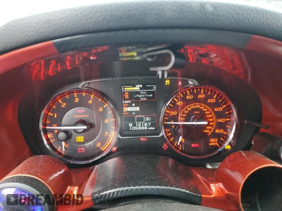 2016 Subaru WRX STI with VIN JF1VA2M62G9819794, listed as a Copart auction lot 43582375 with 105,888 mi miles and Clean title. Bid and sale history available at DreamBid. Image 9.