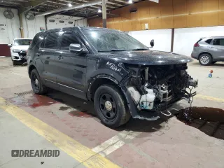 2014 Ford Utility Police Interceptor with VIN 1FM5K8AR5EGB80310, listed as a Copart auction lot 83644004 with 96,912 mi miles and Salvage Title. Bid and sale history available at carsss.com. Image 4.