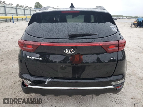 2022 Kia Sportage EX with VIN KNDPN3AC6N7975479, listed as a Copart auction lot 56774835 with 7,442 mi miles and Salvage title. Bid and sale history available at DreamBid. Image 6.