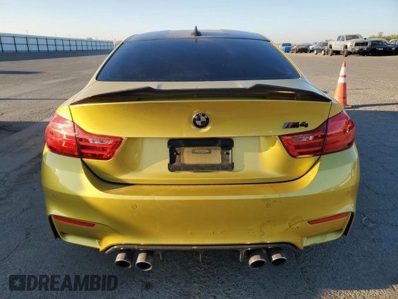 2017 BMW M4 with VIN WBS3R9C58HK708830, listed as a Copart auction lot 66844954 with 82,334 mi miles and Salvage Title. Bid and sale history available at carsss.com. Image 6.