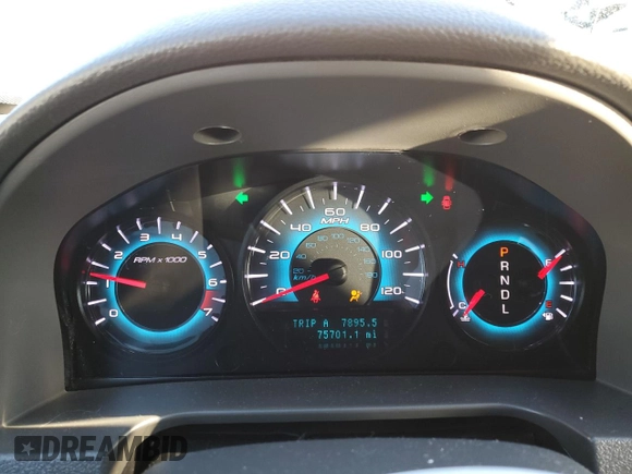 2012 Ford Fusion S with VIN 3FAHP0GA8CR327611, listed as a Copart auction lot 46073685 with 75,701 mi miles and Salvage Title. Bid and sale history available at carsss.com. Image 9.