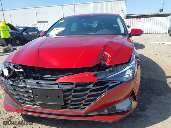 2023 Hyundai Elantra Limited with VIN KMHLP4AG7PU607958, listed as a IAAI auction lot 41854130 with 57,875 mi miles. Bid and sale history available at carsss.com. Image 6.