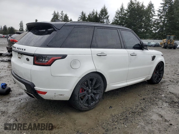 2019 Land Rover Range Rover Sport HST with VIN SALWS2SU2KA867440, listed as a Copart auction lot 46643685 with 68,192 mi miles and Salvage title. Bid and sale history available at DreamBid. Image 3.