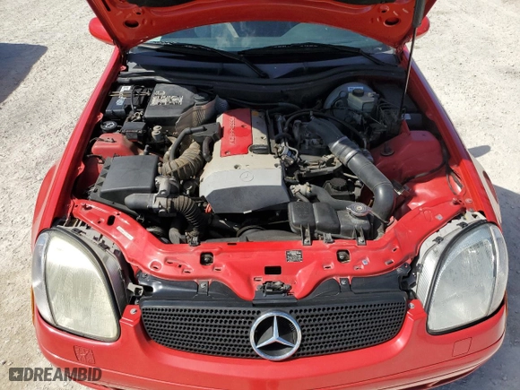 2000 Mercedes-Benz SLK-Class Kompressor with VIN WDBKK47F0YF152761, listed as a Copart auction lot 77760544 with 0 mi miles and Non Repairable. Bid and sale history available at carsss.com. Image 11.