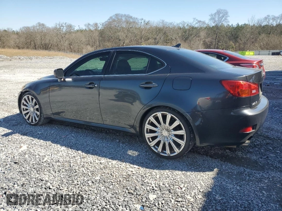 2008 Lexus IS with VIN JTHBK262082069891, listed as a Copart auction lot 48618745 with 184,840 mi miles and Clean Title. Bid and sale history available at carsss.com. Image 2.