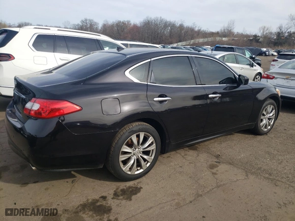 2013 Infiniti M37 with VIN JN1BY1AR0DM601754, listed as a Copart auction lot 51271115 with 163,839 mi miles and Salvage Title. Bid and sale history available at carsss.com. Image 3.