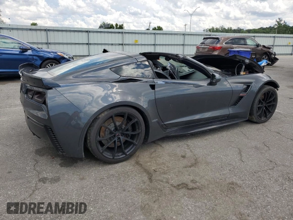 2017 Chevrolet Corvette Grand Sport 2LT with VIN 1G1YY2D71H5111730, listed as a Copart auction lot 55511355 with Not provided miles and Salvage title. Bid and sale history available at DreamBid. Image 3.