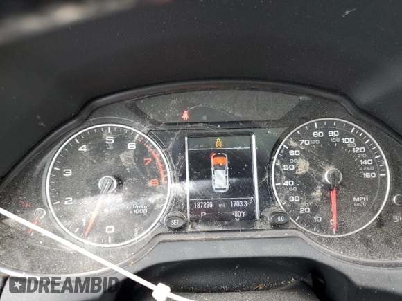 2014 Audi Q5 Premium Plus with VIN WA1DGAFP5EA077594, listed as a Copart auction lot 52020915 with 187,290 mi miles and Salvage title. Bid and sale history available at DreamBid. Image 9.