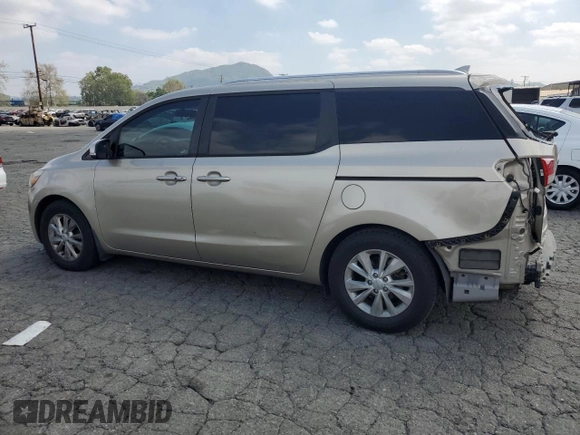 2016 Kia Sedona LX with VIN KNDMB5C10G6216306, listed as a Copart auction lot 50945055 with 73,754 mi miles and Salvage Title. Bid and sale history available at carsss.com. Image 2.