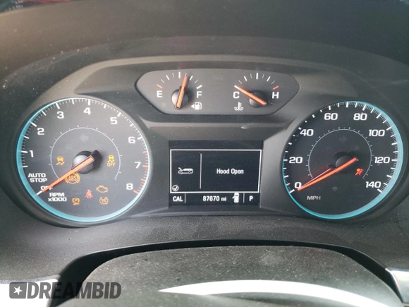 2020 Chevrolet Traverse LS with VIN 1GNERFKW8LJ277467, listed as a Copart auction lot 52730655 with 87,670 mi miles and Salvage Title. Bid and sale history available at carsss.com. Image 9.