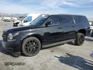 2018 Chevrolet Suburban LS with VIN 1GNSCGEC4JR383988, listed as a Copart auction lot 43199585 with 79,469 mi miles and Salvage Title. Bid and sale history available at carsss.com. Image 1.