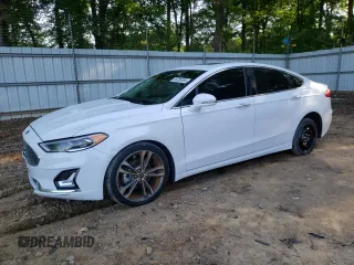 2020 Ford Fusion Titanium with VIN 3FA6P0D96LR152910, listed as a Copart auction lot 55389355 with 105,690 mi miles and Salvage title. Bid and sale history available at DreamBid. Image 1.