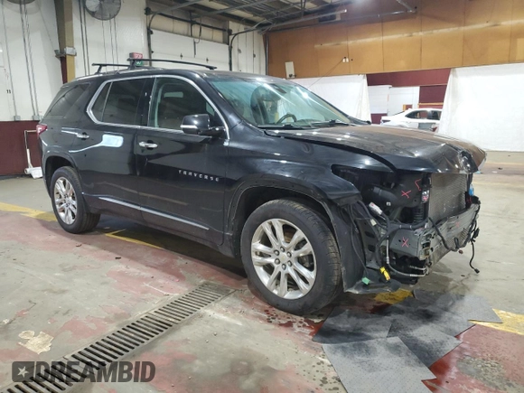 2018 Chevrolet Traverse High Country with VIN 1GNEVKKW8JJ156942, listed as a Copart auction lot 62066535 with 113,512 mi miles and Salvage title. Bid and sale history available at DreamBid. Image 4.
