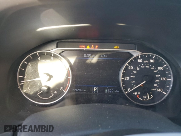 2024 Nissan Altima 2.5 SR with VIN 1N4BL4CV8RN301281, listed as a Copart auction lot 46135275 with 39,928 mi miles and Salvage Title. Bid and sale history available at carsss.com. Image 9.