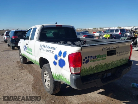 2016 Toyota Tacoma SR with VIN 5TFRX5GNXGX068468, listed as a IAAI auction lot 41844337 with 284,068 mi miles and . Bid and sale history available at carsss.com. Image 3.