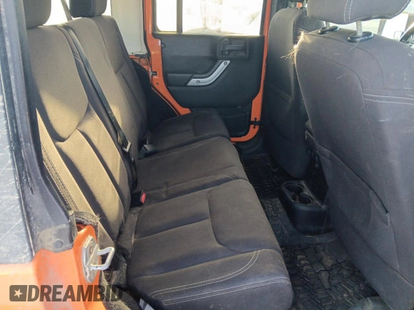 2013 Jeep Wrangler Unlimited Rubicon with VIN 1C4BJWFG7DL525994, listed as a Copart auction lot 46949855 with 179,499 mi miles and Salvage Title. Bid and sale history available at carsss.com. Image 10.
