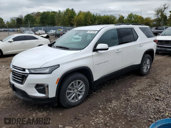 2022 Chevrolet Traverse LT Cloth with VIN 1GNERGKW5NJ110119, listed as a Copart auction lot 74471734 with 21,740 mi miles and Salvage Title. Bid and sale history available at carsss.com. Image 1.