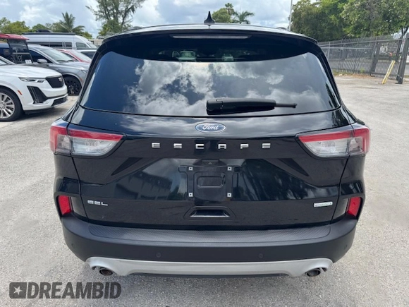 2020 Ford Escape SEL with VIN 1FMCU0H61LUB07822, listed as a Copart auction lot 62612175 with 65,721 mi miles and Salvage title. Bid and sale history available at DreamBid. Image 6.
