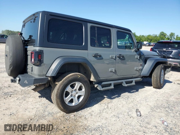 2018 Jeep Wrangler Unlimited Sport S with VIN 1C4HJXDG8JW227693, listed as a Copart auction lot 56694565 with 134,638 mi miles and Salvage title. Bid and sale history available at DreamBid. Image 3.