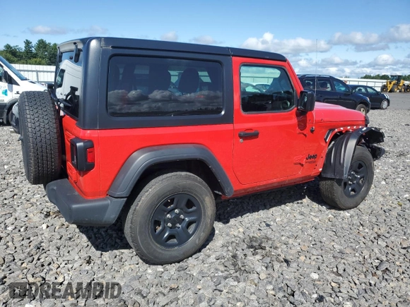 2021 Jeep Wrangler Sport with VIN 1C4GJXAG7MW801107, listed as a Copart auction lot 67925804 with 32,740 mi miles and Salvage Title. Bid and sale history available at DreamBid. Image 3.
