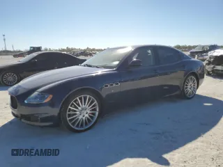 2011 Maserati Quattroporte S z VIN ZAM39JKA5B0057419, wystawiony jako Copart lot #43362665 z przebiegiem 96 625 mil mil oraz Czysty tytuł • Clean title. Historia ofert i sprzedaży dostępna na DreamBid. Obrazek 1.
