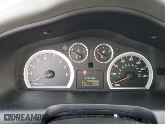 2005 Hyundai Santa Fe GLS with VIN KM8SC73E35U885063, listed as a Copart auction lot 45648425 with 148,961 mi miles and Salvage Title. Bid and sale history available at carsss.com. Image 9.