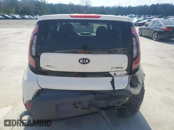 2014 Kia Soul + with VIN KNDJP3A59E7083356, listed as a Copart auction lot 48761685 with 57,386 mi miles and Salvage Title. Bid and sale history available at carsss.com. Image 6.