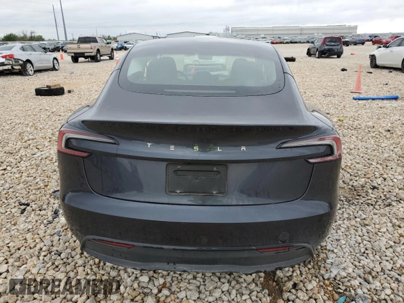 2024 Tesla Model 3 with VIN 5YJ3E1EA0RF739034, listed as a Copart auction lot 49830575 with 17,888 mi miles and Salvage Title. Bid and sale history available at DreamBid. Image 6.