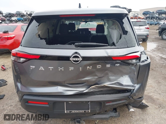 2024 Nissan Pathfinder S with VIN 5N1DR3AAXRC273423, listed as a IAAI auction lot 41210916 with 9,831 mi miles and . Bid and sale history available at DreamBid. Image 6.