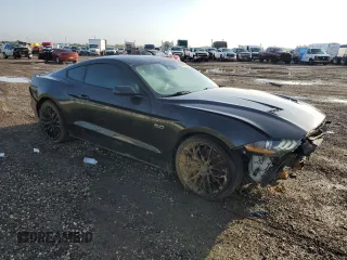 2022 Ford Mustang GT with VIN 1FA6P8CF9N5145476, listed as a Copart auction lot 56279635 with 32,696 mi miles and Salvage title. Bid and sale history available at DreamBid. Image 4.