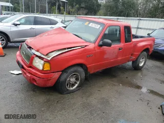 2002 Ford Ranger XL Fleet with VIN 1FTYR44U52PA26309, listed as a Copart auction lot 45275035 with 121,166 mi miles and Salvage Title. Bid and sale history available at carsss.com. Image 1.