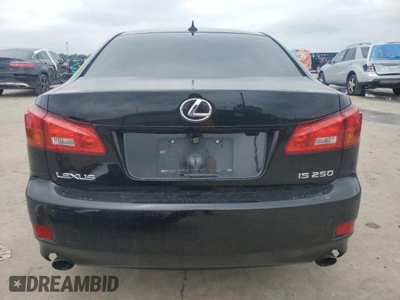 2008 Lexus IS 250 with VIN JTHBK262882074353, listed as a Copart auction lot 54529495 with 237,041 mi miles and Salvage Title. Bid and sale history available at DreamBid. Image 6.