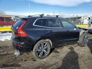 2019 Volvo XC60 R-Design with VIN YV4A22RM8K1352253, listed as a Copart auction lot 89409315 with 57,814 mi miles and Salvage Title. Bid and sale history available at carsss.com. Image 3.