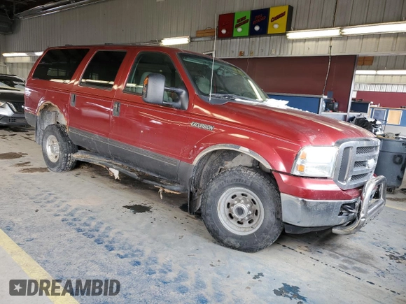 2005 Ford Excursion Special Serv with VIN 1FMSU41P95EA92439, listed as a Copart auction lot 45586135 with 379,439 mi miles and Salvage Title. Bid and sale history available at DreamBid. Image 4.