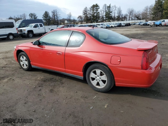 2006 Chevrolet Monte Carlo LT 3.5L with VIN 2G1WM15K869429652, listed as a Copart auction lot 44214215 with 135,199 mi miles and Clean Title. Bid and sale history available at carsss.com. Image 2.