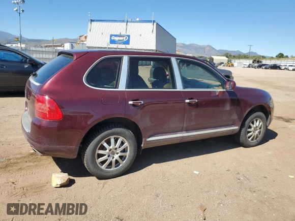 2005 Porsche Cayenne with VIN WP1AA29P85LA21664, listed as a Copart auction lot 73196154 with 0 mi miles and Salvage Title. Bid and sale history available at carsss.com. Image 3.