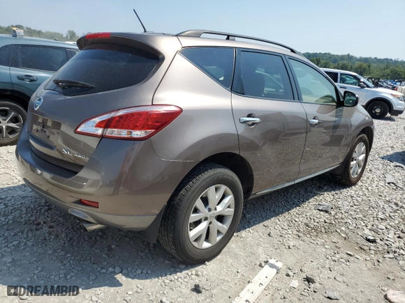 2012 Nissan Murano SL with VIN JN8AZ1MW8CW239445, listed as a Copart auction lot 69388134 with 159,399 mi miles and Salvage Title. Bid and sale history available at carsss.com. Image 3.