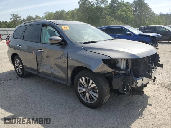 2019 Nissan Pathfinder S z VIN 5N1DR2MNXKC605066, wystawiony jako Copart lot #52806895 z przebiegiem 123 017 mil mil oraz Szkoda całkowita • Salvage title. Historia ofert i sprzedaży dostępna na DreamBid. Obrazek 4.