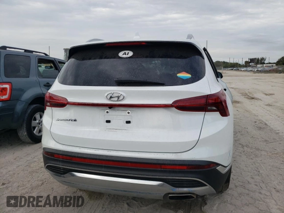 2022 Hyundai Santa Fe SEL with VIN 5NMS24AJXNH434726, listed as a Copart auction lot 38136643 with 19,168 mi miles. Bid and sale history available at carsss.com. Image 6.