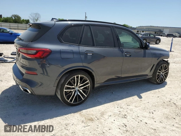 2020 BMW X5 sDrive40i with VIN 5UXCR4C0XLLT18537, listed as a Copart auction lot 52439585 with 45,042 mi miles and Salvage Title. Bid and sale history available at DreamBid. Image 3.