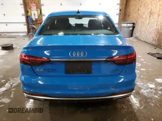 2021 Audi A4 S line Premium with VIN WAUDAAF46MA028574, listed as a Copart auction lot 45110955 with 39,113 mi miles and Salvage Title. Bid and sale history available at DreamBid. Image 6.